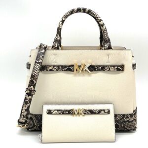 Michael Kors Reed Large Satchel Crossbody Bag & Snap Bifold Wallet